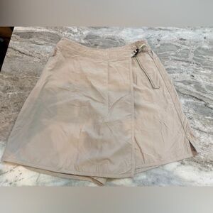 Beige Women's Active Skort with Zip Pocket